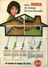 Publicité ancienne aspirateur Hoover 1961  issue de magazine 