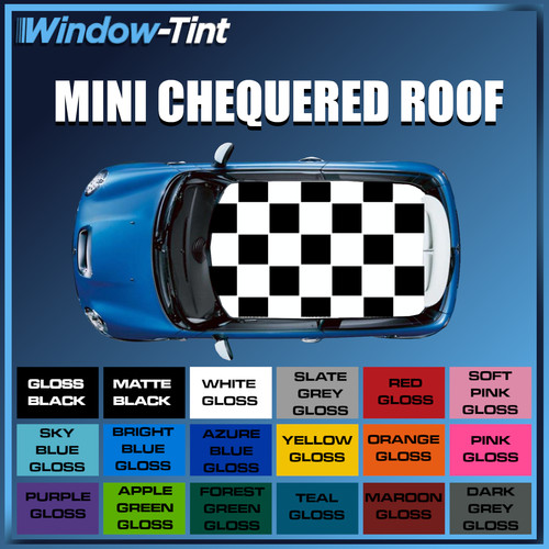 Mini toit damier vinyle - mini,