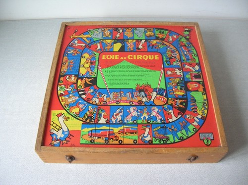 Ancienne mallette jeu oie - de,