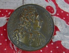 ancienne medaille bronze masson hardouin mansart 1817  poincon 