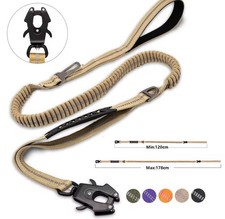 Laisse Tactique Extensible pour Chien – Haute Résistance & Sécurité Renforcée