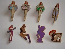 LOT de 8 PINS JESSICA RABBIT ANCIEN RARE