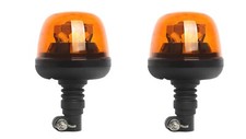 2x 12-24V LED Urgence Clignotant Ambre Gyrophare Clignotant Feux Pour Tracteur