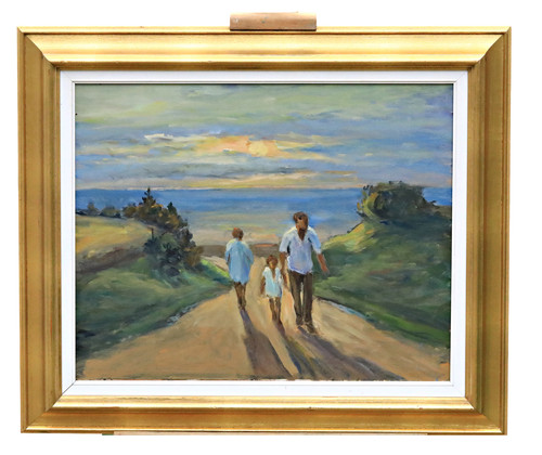 Famille bord la mer - famille, de