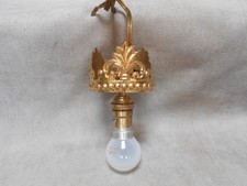 Lustre Couronne Vintage en laiton bronze