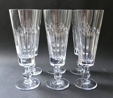 6 flutes à champagne cristal