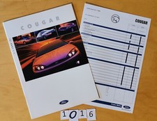 FORD COUGAR Prospectus + prix et technique CH 38+4p 01/1999 Fr