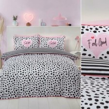 Dalmatien Noir Set Housse de