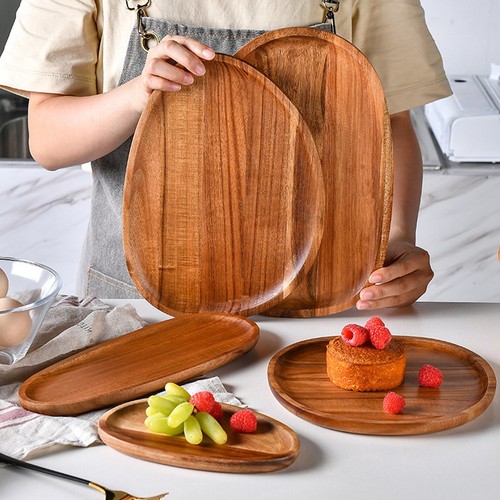 Assiette ovale bois - ovale,