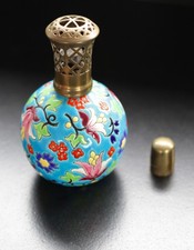 Emaux de Longwy - Lampe Berger -Ancienne, estampillée- parfait état et complète.