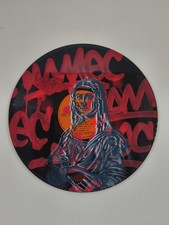 Oeuvre Street art contemporain de l'artiste Namec - 2025 '' Mona Le Vinyle''