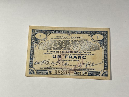 Billet nécessité emprunt - billet,