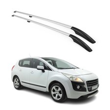 Barres de toit longitudinales pour Peugeot 3008 2009-2016 Aluminium Gris