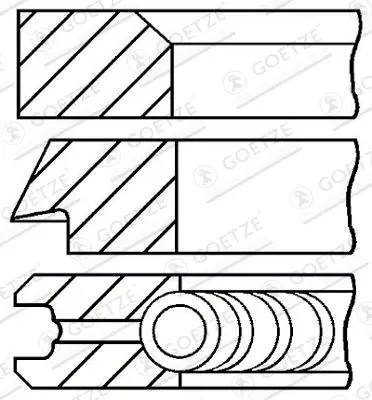 Jeu segments piston - de, de