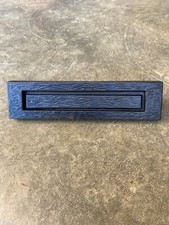 Ancienne Entrée boîte aux lettres en fonte ,estampillée CF ancre Marine