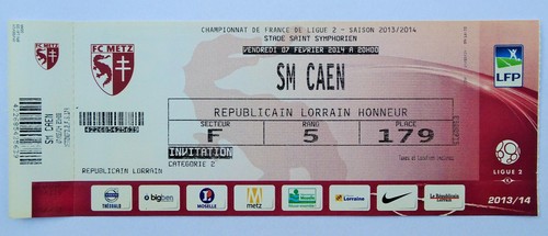 Billet match fc - (ticket),