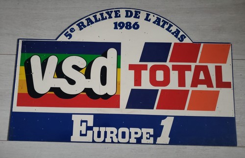 Ancienne plaque rallye de - ancienne,