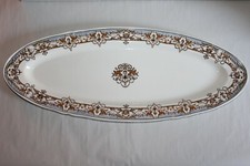 Plat à poissons en faïence