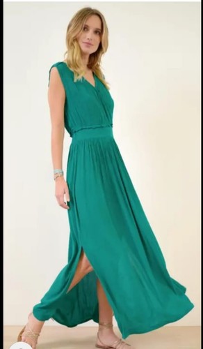 Très belle robe longue verte - belle,