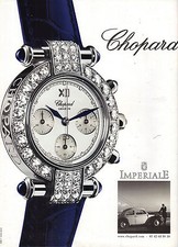 PUBLICITE ADVERTISING  2001    CHOPARD   montre collection IMPERIALE