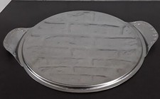 PLATEAU DE TABLE ROND EN INOX .