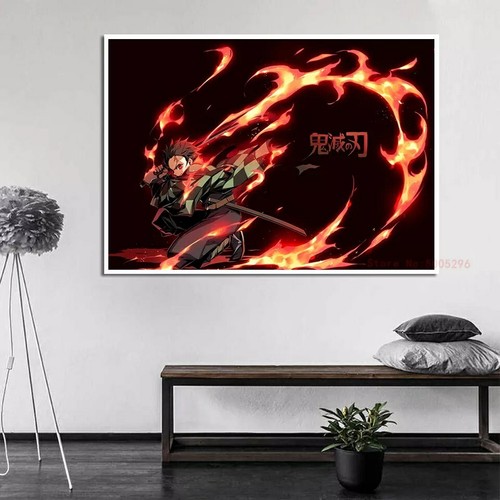 Poster demon slayer toile