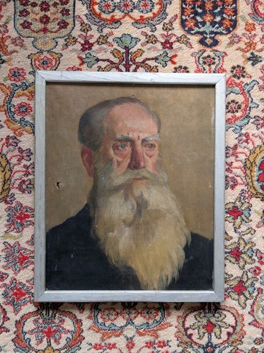 Portrait homme barbe - -, xixe