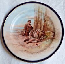 Assiette en porcelaine Haviland fin XIX ème signée