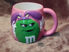 Coffee MUG - LARGE - Green M&M