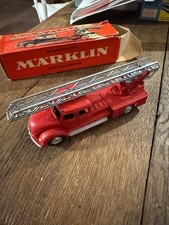 MÄRKLIN CAMION POMPIER MAGIRUS FEUERWEHRIEITER REF 8023 MADE IN WESTERN GERMANY