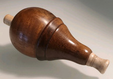 INTERRUPTEUR ANCIEN EN BOIS TOURNÉ ART DÉCO/POIRE INTERRUPTEUR DE CHEVETS.