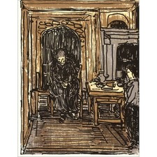 COTTAVOZ André - Lithographie originale "Paradis - 11" 27x20cm - 1962