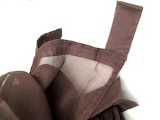 1 RIDEAUX VOILAGE TRANSPARENT MARRON  140CMX260CM  NEUF+