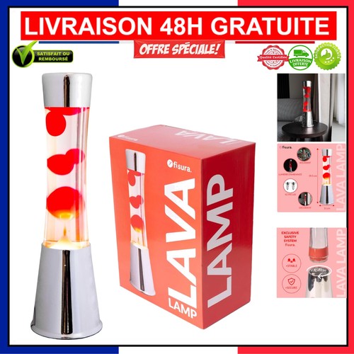 Lampe lave fisura rouge - lave,