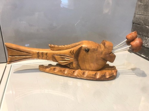 Poisson ancien bois - ancien,