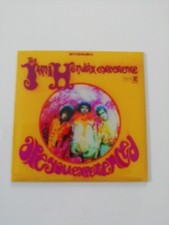 JIMI HENDRIX magnet aimant dimension environ 4,3cm x 4,3 CM ARE YOU EXPERIENCED 