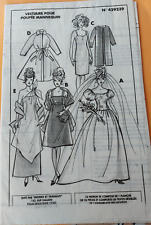 Patrons MODES ET TRAVAUX vestiaire poupée mannequin  N°429239 + cadeau