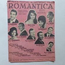 Partition Romantica DALIDA