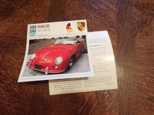 Fiche carte card - card, auto