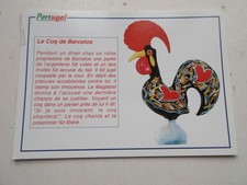 CP CARTE POSTALE PORTUGAL L'HISTOIRE du COQ de BARCELOS - Ecrite en 2001