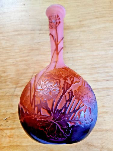 émile gallé vase décor - à,