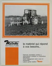 prospectus brochure Mélotte charrue jardinage motoculture tracteur tractor
