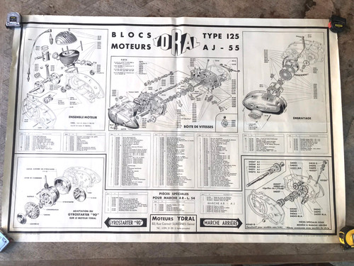 Affiche ancienne vue éclatée