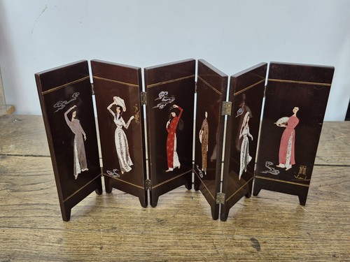 Ancien paravent miniature - ancien,