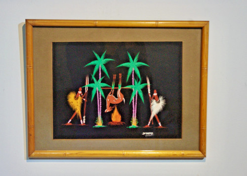 Vintage african folk art - african, art-
