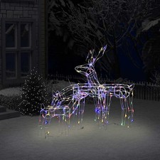 Cordon Lumineux de Noël 3 pcs Rennes 229 LED Décoration Ornement Jardin vidaXL