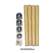 4x pieds de meubles en bois