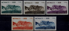 Monaco: Y et T No 195 à 199