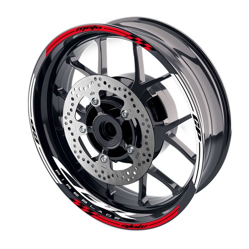 Red aa02 inch rim decals - inch,