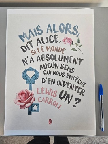 Affiche lewis carroll - affiche,